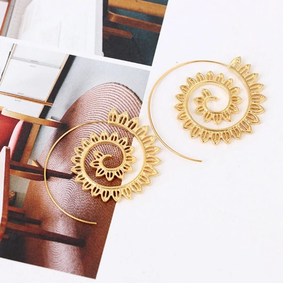 Trendy Geometric Spiral Drop Earrings, Sweet Fairy Trendy Spiral Drop Earrings Trendy Geometric Spiral Drop Earrings, Sweet Fairy Trendy Spiral Drop Earrings